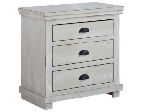Willow Night Stand in Gray Chalk