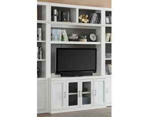 Catalina 56 Inch Bookcase TV Hutch and Console in Cottage White