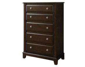 Furniture of America Litchville Chest in Brown Cherry Finish