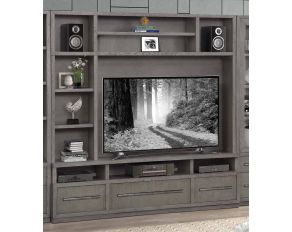 Pure Modern 2 Piece Entertainment Wall in Moonstone