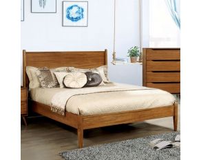 Furniture of America Lennart Queen Panel Bed in Oak