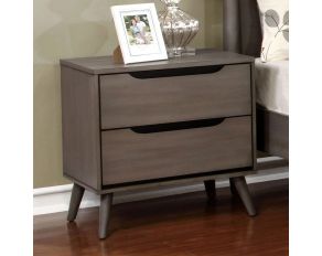 Furniture of America Lennart Night Stand in Gray