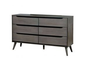 Furniture of America Lennart Dresser in Gray