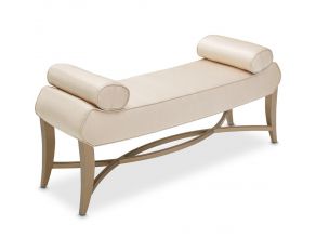 Malibu Crest Bed Bench in Burnished Gold