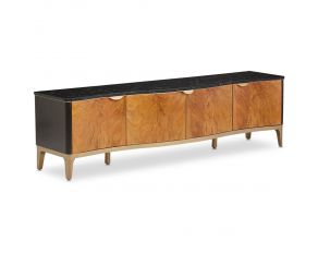 Malibu Crest TV Console in Crotch Mahogany