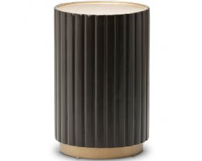 Malibu Crest Round Chairside Table in Dark Espresso