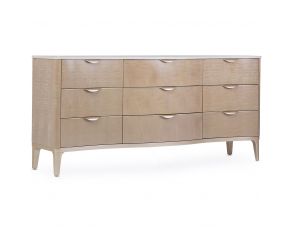 Malibu Crest 9 Drawer Dresser in Blush Finish