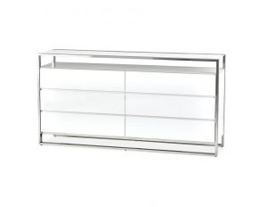 State St. Metal Dresser in Glossy White