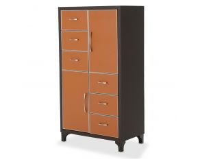 21 Cosmopolitan 6 Drawer Chest in Diablo Orange