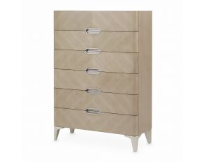 Penthouse 6 Drawer Chest in Ash Gray