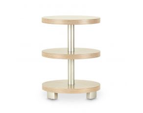 Laguna Ridge Round Chairside Table in Washed Oak