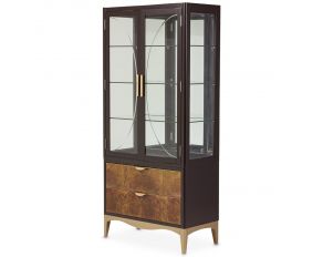 Malibu Crest Display Cabinet in Dark Espresso