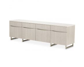 Marin Media Cabinet in Greige