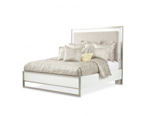 Marquee California King Panel Bed in Cloud White