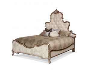 Platine de Royale California King Panel Bed in Antique Platinum