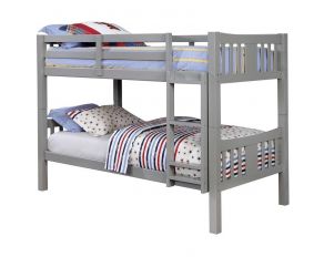 Furniture of America Cameron Twin/Twin Bunk Bed, Gray