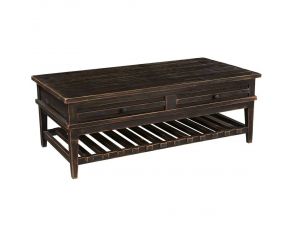 Reeds Farm Cocktail Table in Weathered Black