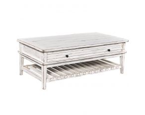 Reeds Farm Cocktail Table in Weathered White