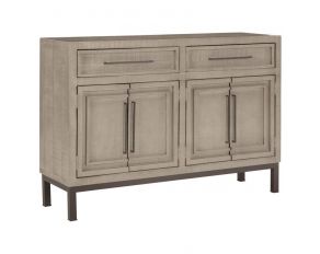 Zander 57 Inch Highboy Console in Ancient Stone