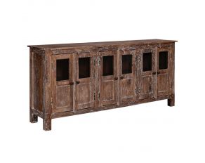 Ruston 70 Inch Accent Entertainment Console in Antique Clay Finish