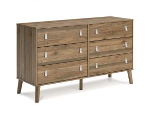 Aprilyn 6 Drawer Dresser in Honey