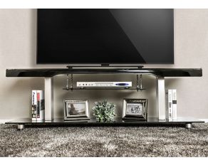 Furniture of America Dietrich 60" TV Console in Black