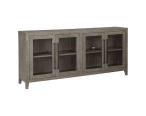 Dalenville 4 Doors Accent Cabinet in Warm Gray