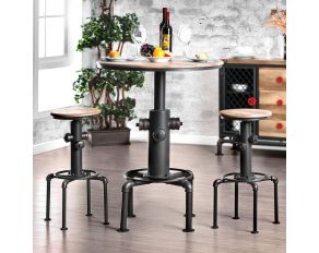 Furniture of America Foskey Bar Table in Antique Black