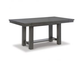 Myshanna Dining Extension Table in Two-tone Gray