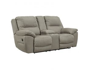 Next-Gen Gaucho Reclining Loveseat with Console in Dark Gray