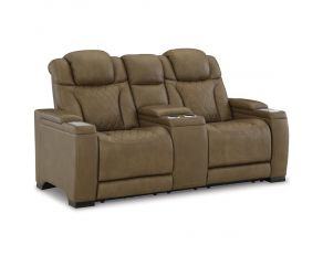 Strikefirst Power Reclining Loveseat in Nutmeg