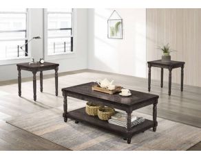 Monango 3 Piece Table Set in Weathered Gray