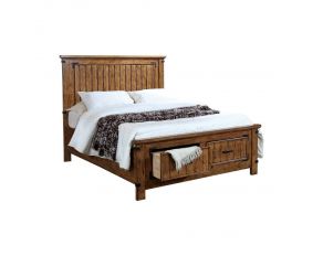 Brenner Full Storage Bed in Rustic Honey