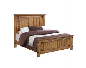 Brenner King Panel Bed in Rustic Honey