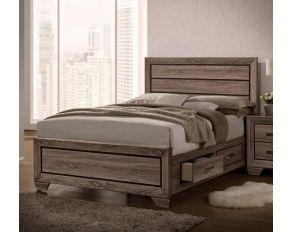 Kauffman Queen Storage Bed in Washed Taupe