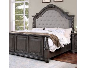 Esperia Queen Bed in Light Gray
