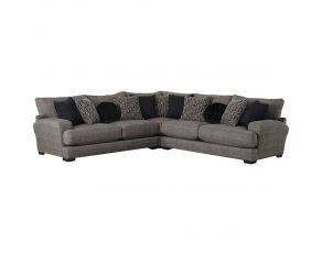 Jackson Furniture Ava Sectional with USB Ports in Pepper