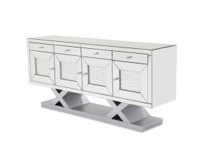 Montreal Accent Cabinet in Silver