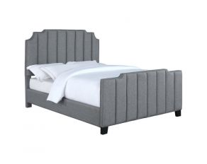 Fiona King Bed in Light Grey