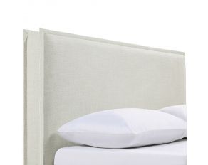 Izzy King and California King Upholstered Headboard in Sand