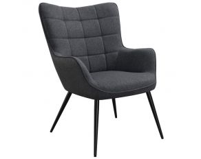 Upholstered Accent Chair in Grey