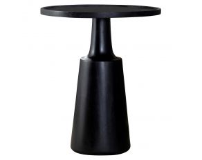 Ixia Round Accent Table in Black Stain