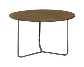 3 Leg Accent Table in Natural Gunmetal