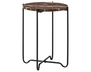 Latifa Accent Table in Red and Black