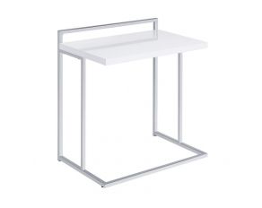 Snack Table in White High Gloss