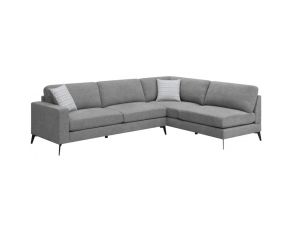 Clint Stationary Sectional in Grey