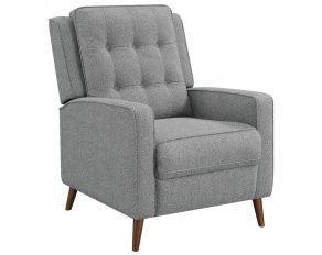 Push Back Recliner Glider in Grey