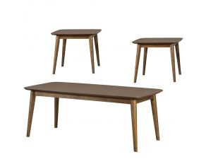 3 Piece Occasional Set in Natural Walnut