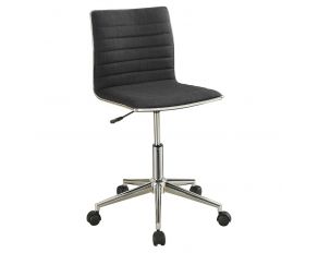 Chryses Adjustable Height Office Chair in Black and Chrome