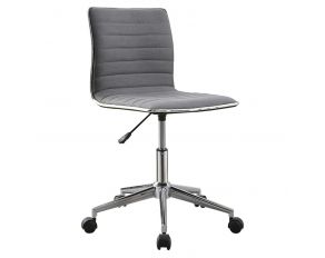 Chryses Adjustable Height Office Chair in Grey and Chrome